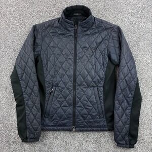 Marmot Quilted Puffer Jacket Womens Medium Black Full Zip Lightweight Coat
